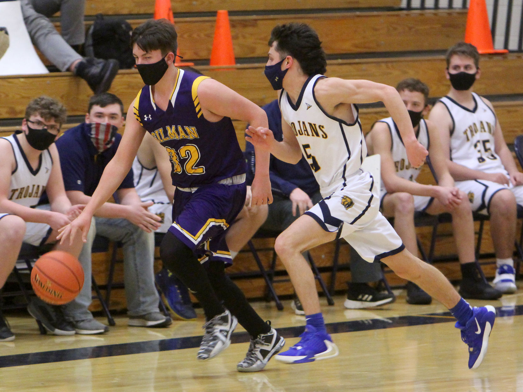 Gilman at New Auburn boys basketball 2-16-21